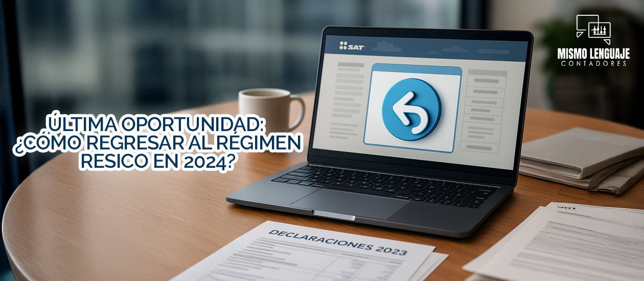 Cómo regresar a RESICO en 2024