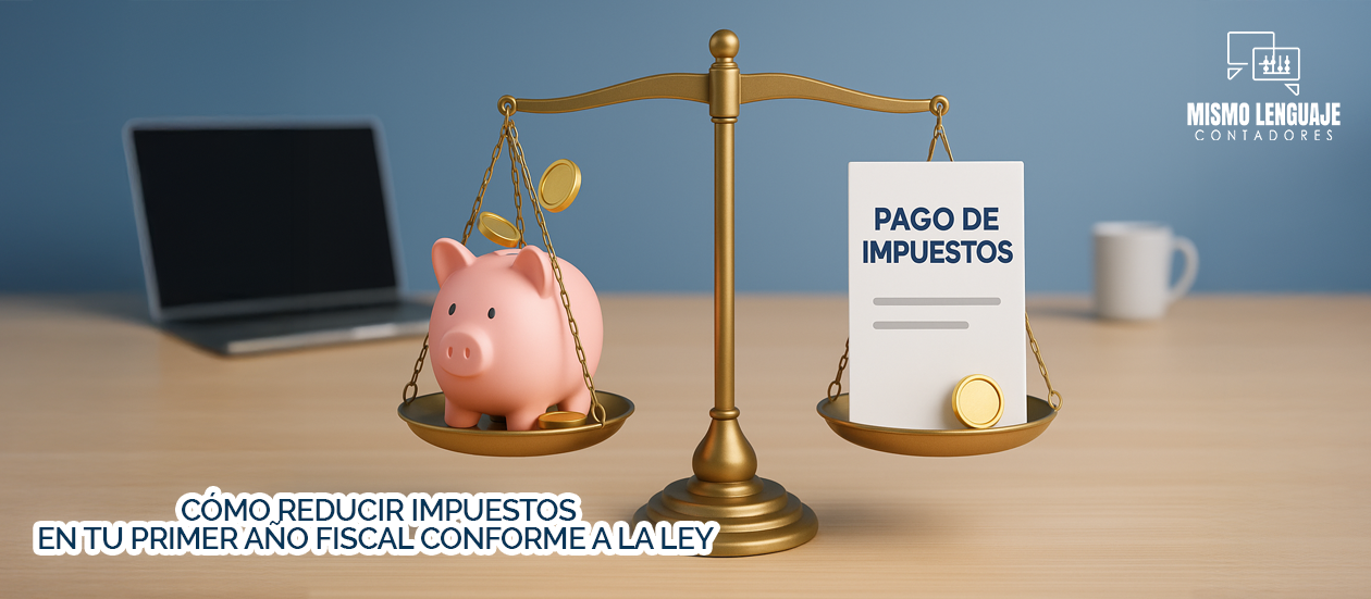 Cómo reducir tus impuestos en tu primer año fiscal